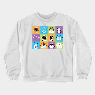 Happy animals Crewneck Sweatshirt